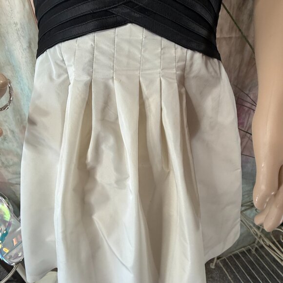 ๐BCBGMaxAzria Contrasting Black & White Mini Cocktail - Party Dress - Picture 5 of 16